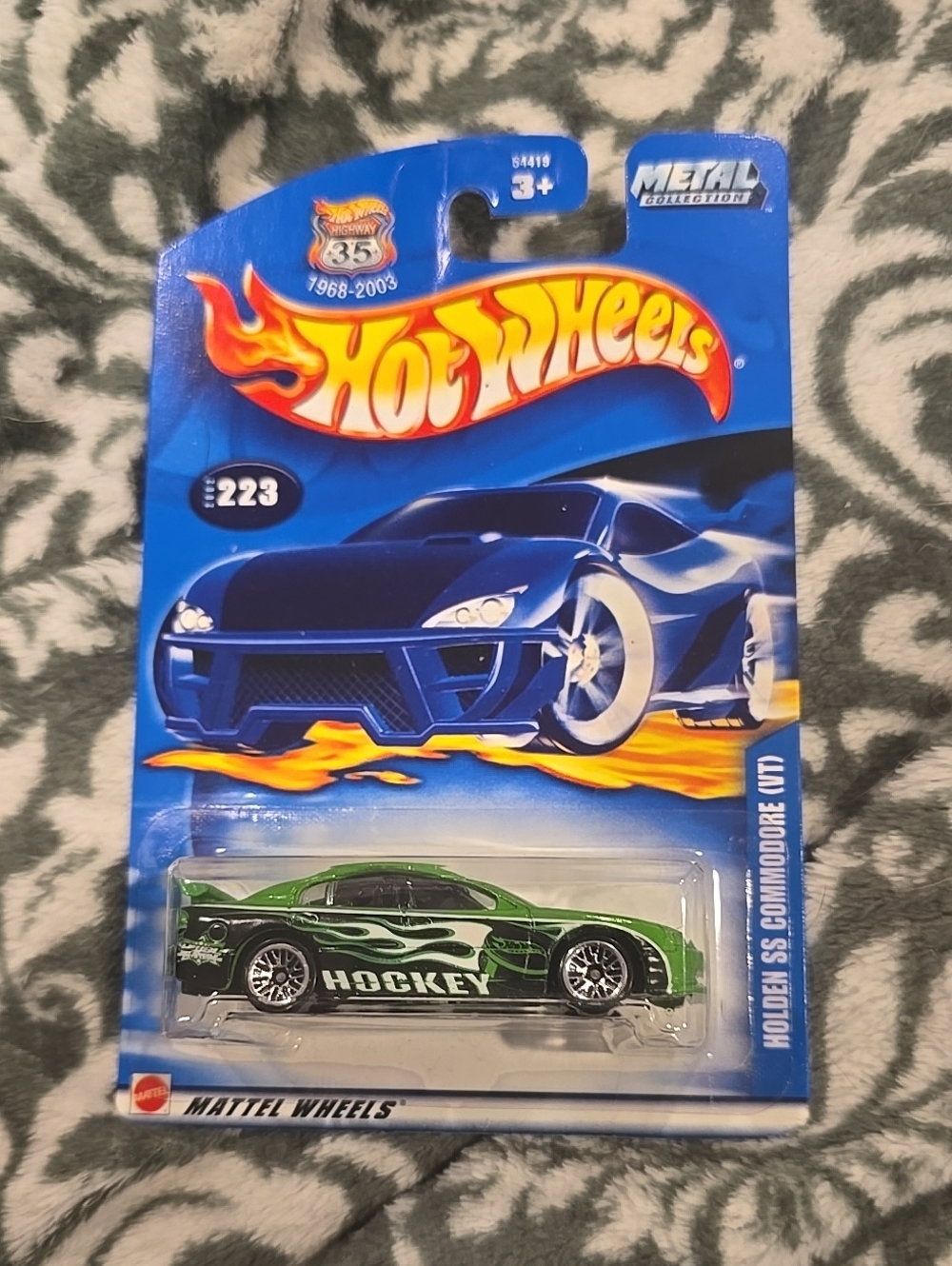 New 2000 Mattel Hot Wheels SS Commodore VT Hockey Green Mask car sports